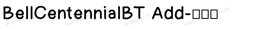 BellCentennialBT Add字体转换